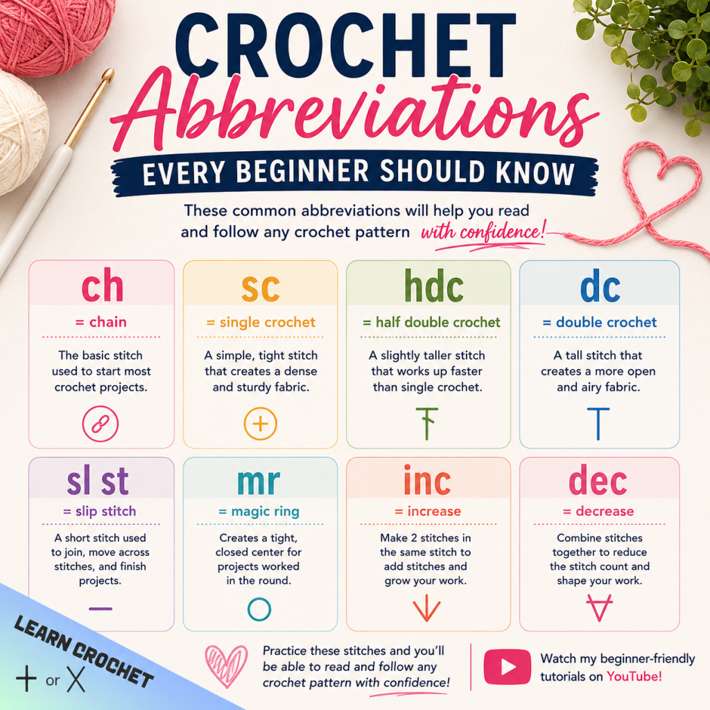 crochet abbreviations